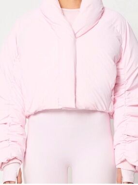 KHY Cropped Puffer Jacket - Pink